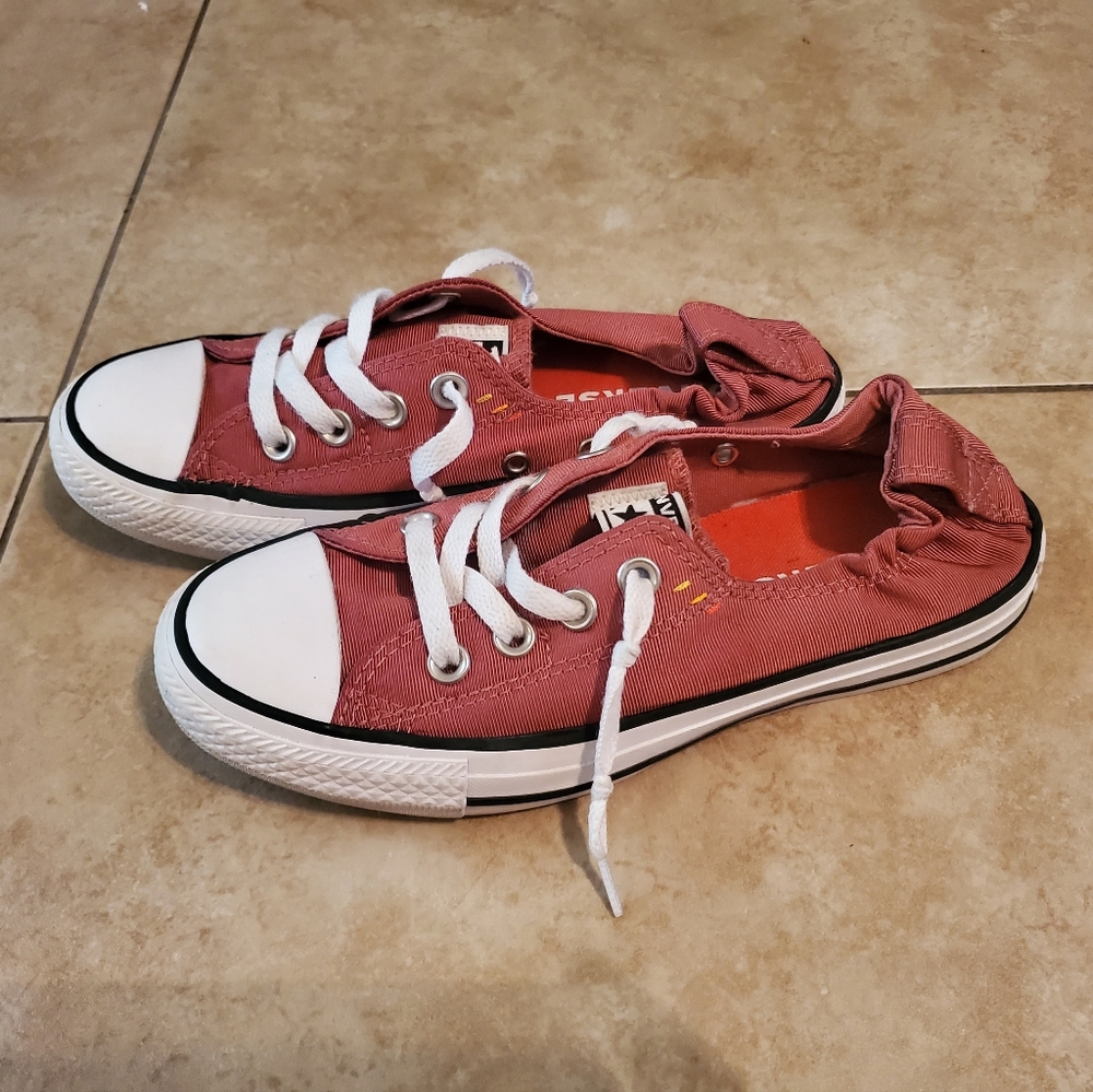 Maroon Colored Shoreline Converse